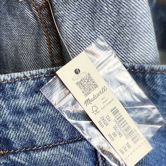 NWT Madewell Wide Sweep Trouser Jeans Medium Wide Leg 23 Petite - Picture 7 of 9